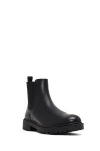 بوت چلسی چرمی مردانه مشکی دری‌مد