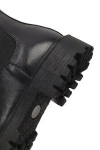 بوت چلسی چرمی مردانه مشکی دری‌مد