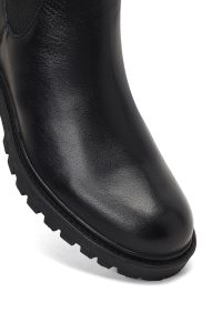 بوت چلسی چرمی مردانه مشکی دری‌مد