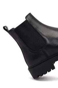 بوت چلسی چرمی مردانه مشکی دری‌مد