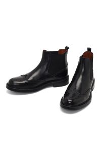 بوت چلسی چرمی مردانه مشکی دری‌مد