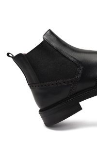 بوت چلسی چرمی مردانه مشکی دری‌مد