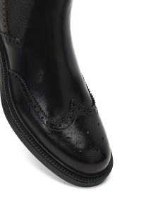 بوت چلسی چرمی مردانه مشکی دری‌مد