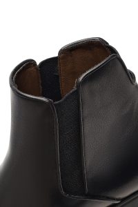 بوت چلسی چرمی مردانه مشکی دری‌مد