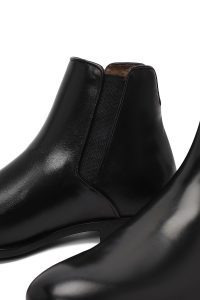 بوت چلسی چرمی مردانه مشکی دری‌مد