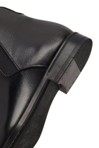 بوت چلسی چرمی مردانه مشکی دری‌مد