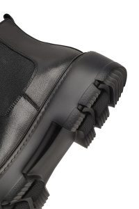 بوت چلسی چرمی مردانه مشکی دری‌مد