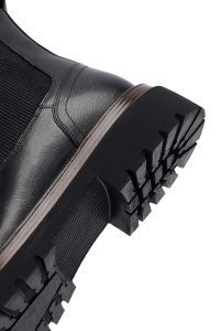 بوت چلسی چرمی مردانه مشکی دری‌مد