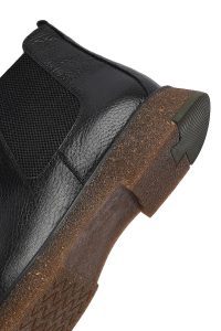 بوت چلسی چرمی مردانه مشکی دری‌مد