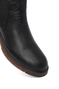 بوت چلسی چرمی مردانه مشکی دری‌مد