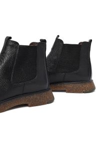 بوت چلسی چرمی مردانه مشکی دری‌مد