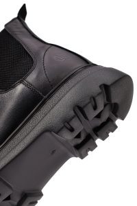 بوت چلسی چرمی مردانه مشکی دری‌مد