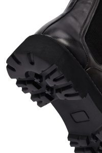 بوت چلسی چرمی مردانه مشکی زیره ضخیم دری‌مد