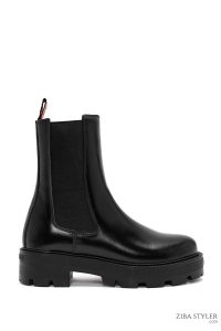 بوت چلسی چرمی مشکی زنانه هارلی دیویدسون زیپ‌دار