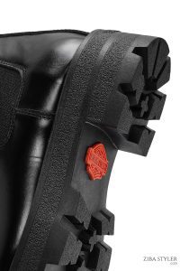 بوت چلسی چرمی مشکی زنانه هارلی دیویدسون زیپ‌دار