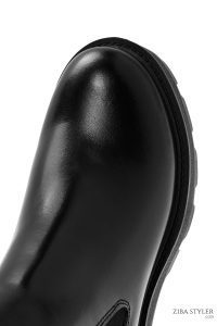 بوت چلسی چرمی مشکی زنانه هارلی دیویدسون زیپ‌دار