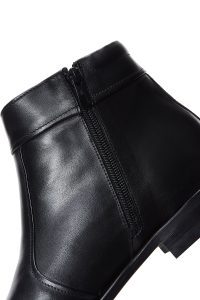 بوت کلاسیک چرمی مردانه مشکی زیپ‌دار دری‌مد