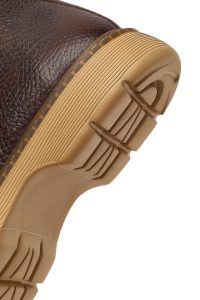 بوت کژوال چرمی مردانه قهوه‌ای بندی و زیپ‌دار دری‌مد