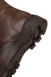 بوت کژوال چرمی مردانه قهوه‌ای بندی و زیپ‌دار دری‌مد