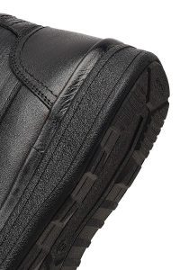 بوت کژوال چرمی مردانه مشکی بندی زیپ‌دار دری‌مد