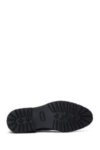 بوت کژوال چرمی مردانه مشکی بندی زیپ‌دار دری‌مد