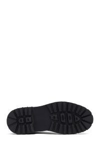 بوت کژوال چرمی مردانه مشکی بندی و زیپ‌دار دری‌مد