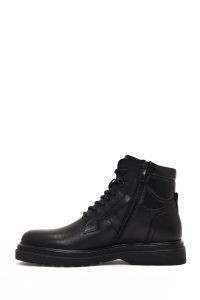 بوت کژوال چرمی مردانه مشکی زیپ‌دار دری‌مد