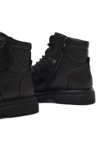 بوت کژوال چرمی مردانه مشکی زیپ‌دار دری‌مد