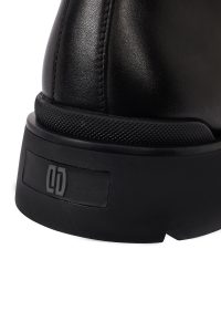 بوت کژوال چرمی مردانه مشکی زیپ‌دار دری‌مد