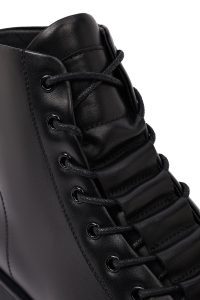 بوت کژوال چرمی مردانه مشکی زیپ‌دار دری‌مد