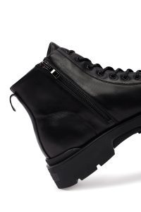 بوت کژوال چرمی مردانه مشکی زیپ‌دار دری‌مد