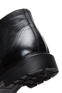 بوت کژوال چرمی مردانه مشکی زیپ‌دار دری‌مد