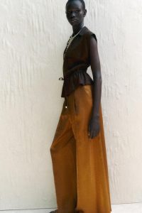 تاپ زنانه سافاری ترکیب لینن زارا – ZARA