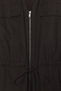 تاپ زنانه سافاری ترکیب لینن زارا – ZARA