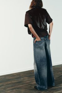 جلیقه زنانه چرم مصنوعی زارا – ZARA