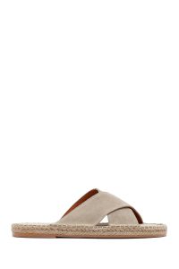 دمپایی اسپادریل مردانه جیر بژ دری مد