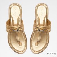 دمپایی زنانه تخت طلایی آلدو LAJOLLA – ALDO