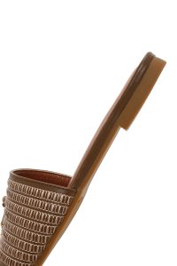 دمپایی زنانه طرح‌دار بژ دری مد