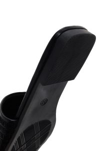 دمپایی زنانه مشکی طرح‌دار دری مد