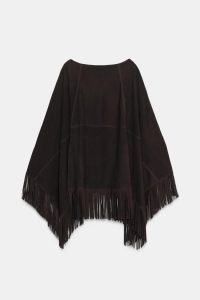 شنل چرمی زنانه ریشه‌دار زارا – ZARA