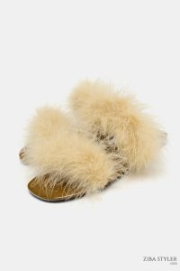 صندل زنانه بند پر‌دار زارا – ZARA