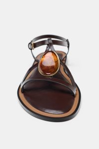 صندل زنانه تزئین شده با متال زارا – ZARA