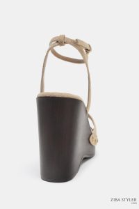 صندل زنانه جیر پرچ‌دار زارا – ZARA