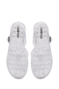 صندل زنانه شفاف بندی ژله‌ای دری مد