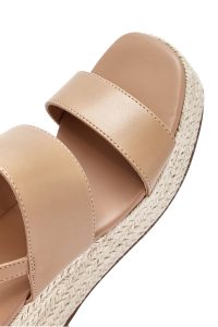 صندل زنانه طوسی بنددار لژدار اسپادریل دری مد