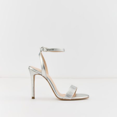 صندل زنانه مجلسی پاشنه بلند نقره‌ای آلدو MOUDE-TR – ALDO