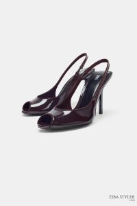 صندل زنانه ورنی پاشنه بلند زارا – ZARA