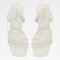 صندل زنانه پاشنه بلند سفید اکرو آلدو ATLANTICUS – ALDO
