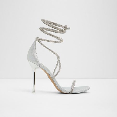 صندل زنانه پاشنه بلند نقره‌ای آلدو CALADONIA – ALDO