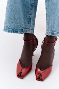 صندل زنانه پاشنه سوزنی بند مچی زارا – ZARA